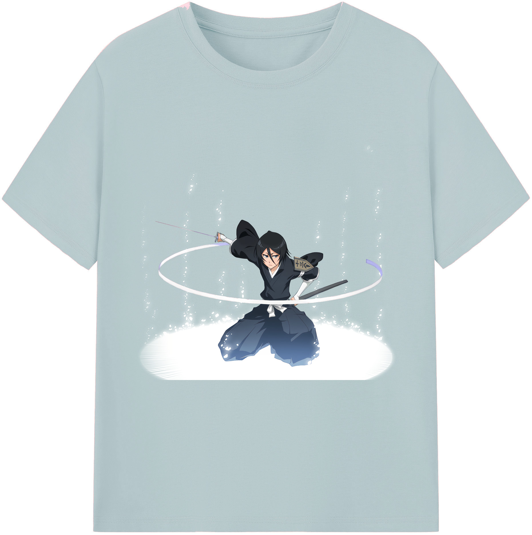 （画像用） ブリーチ 朽木ルキア BLEACH Kuchiki Rukia 綿100％半袖Tシャツ（フロントプリント）